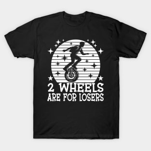 Vintage Electric Unicycle Tee For EUC Lovers Cute Monowheel T-Shirt